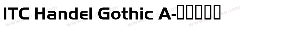 ITC Handel Gothic A字体转换